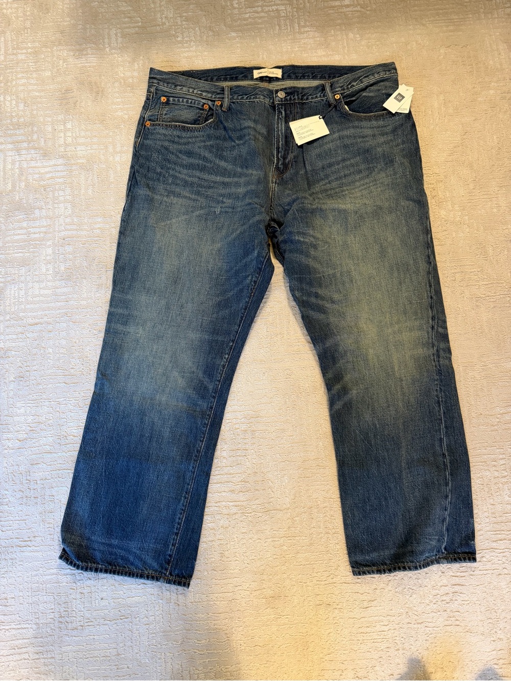 GAP Men's Dark Blue Relaxed Fit Jeans